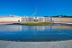 Ingo Öland: Canberra Parlament; Klicken Sie auf das Bild um eine vergrößerte Ansicht sehen zu können.