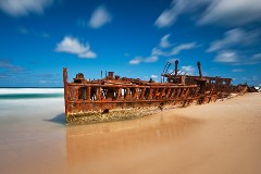 Ingo Öland: Fraser Island Ostküste - Maheno Schiffswrack