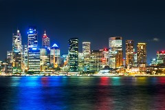 Ingo Öland: Sydney Skyline bei Nacht