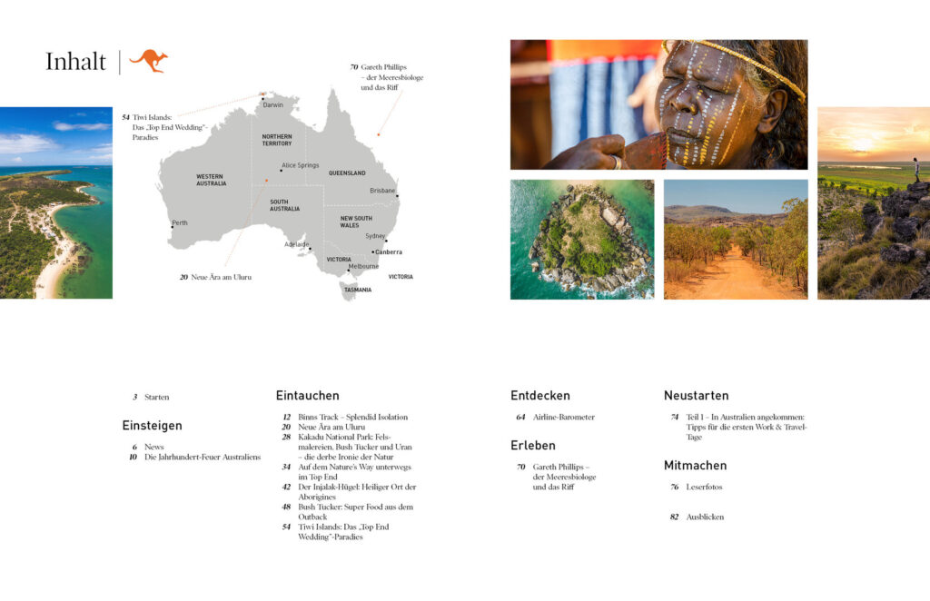 360° Australien - Heft 1/2020 - Inhaltsverzeichnis