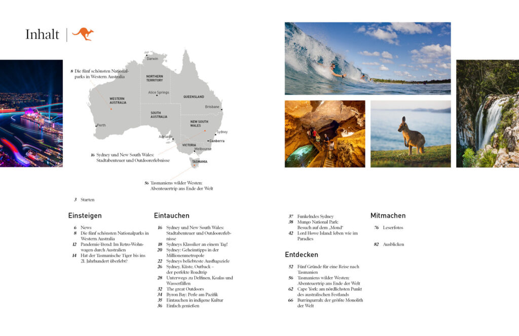 360° Australien - Heft 1/2021 - Inhaltsverzeichnis